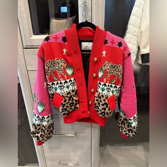 Hayley Menzies Bomber jacket in leopardess pink 🐆 - Picture 5 of 8